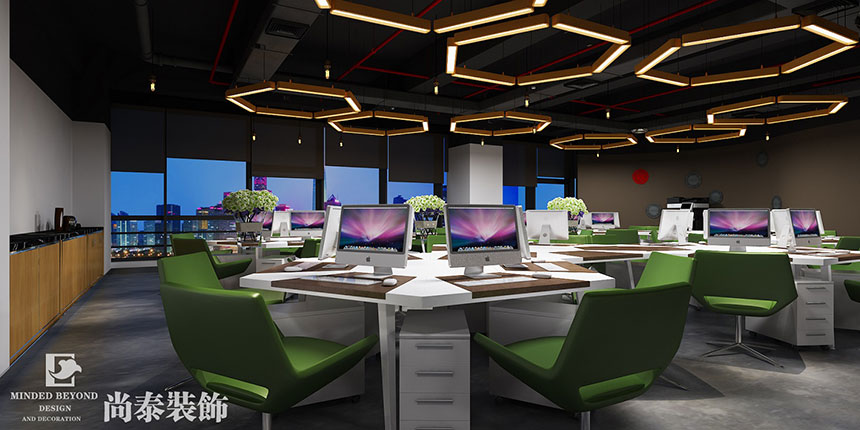 絲路天地 | 750㎡陽光科創(chuàng)寫字樓辦公室裝修工程實景