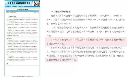 職業技能提升，政府補貼支持 滬籍與非滬籍勞動者均可申請